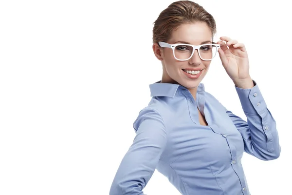 Mujer de negocios en gafas — Foto de Stock