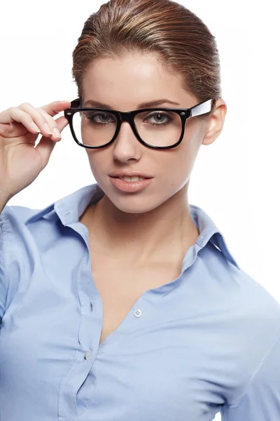 Iş kadını gözlük — Stok fotoğraf