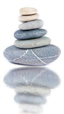 Stones on white clipart