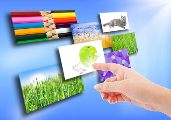 Several images on background — Stock Photo, Image