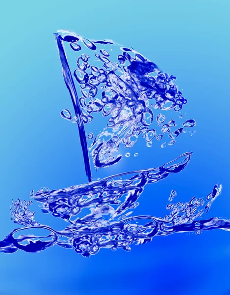 Yacht Made Water — Stock Photo, Image
