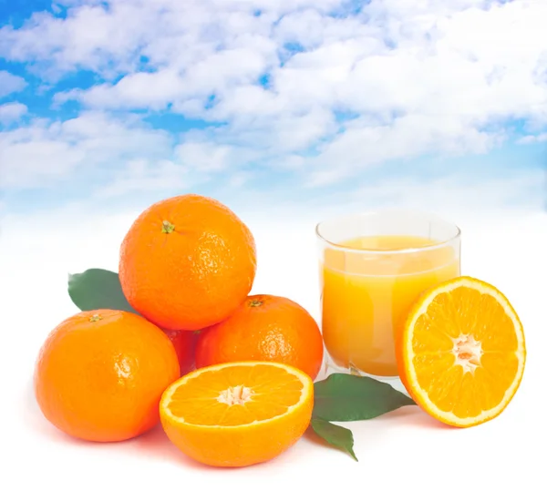 Konzept Für Frischen Orangensaft — Stockfoto