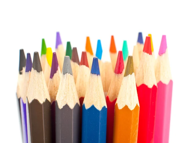 Ομάδα χρωματιστά μολύβια — Φωτογραφία Αρχείου
