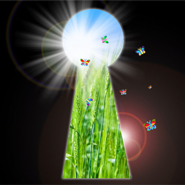 Keyhole - the door to another dimension.