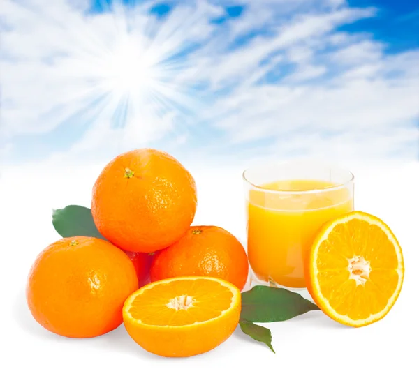 Orangensaft-Konzept. — Stockfoto