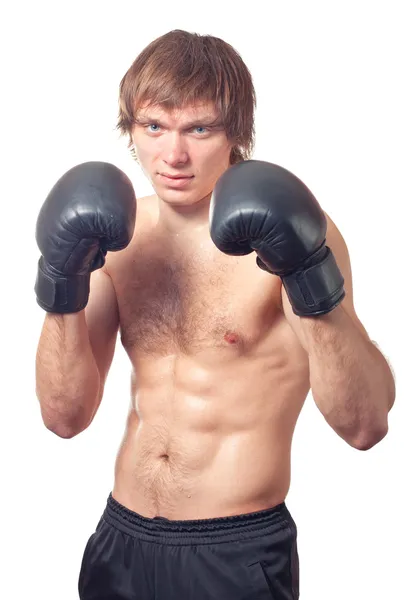 Jovem caucasiano homem boxer . — Fotografia de Stock