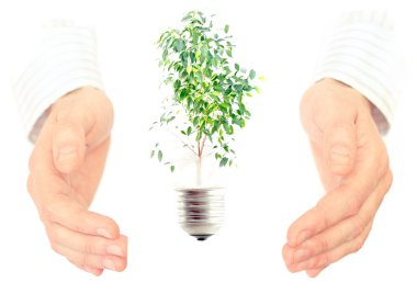 Green energy concept clipart