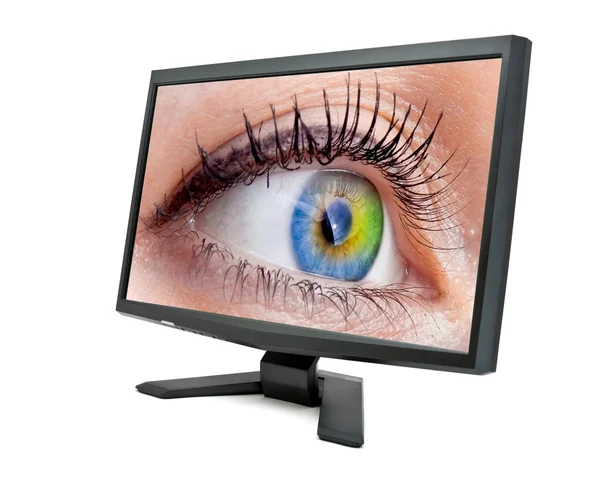 Oko monitora — Zdjęcie stockowe