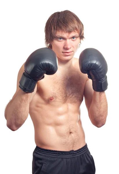 Junger kaukasischer Boxer. — Stockfoto