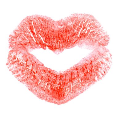 Kiss print clipart