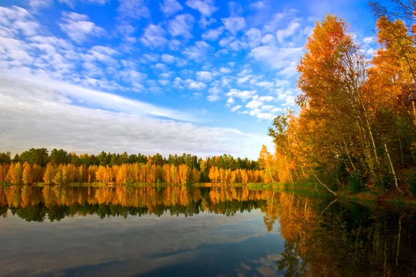 Autumnal lake Stock Photo