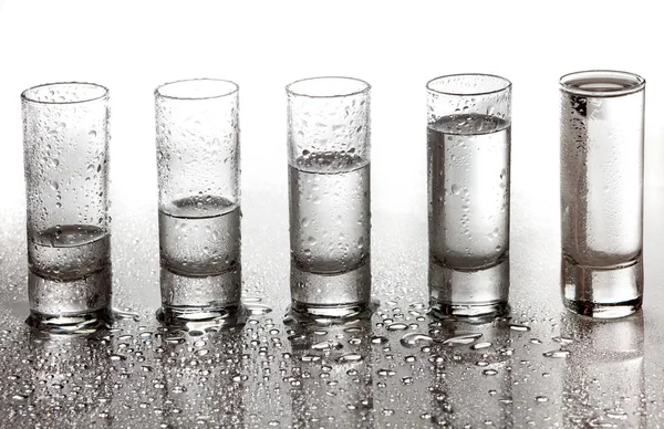 Gläser für Wodka — Stockfoto