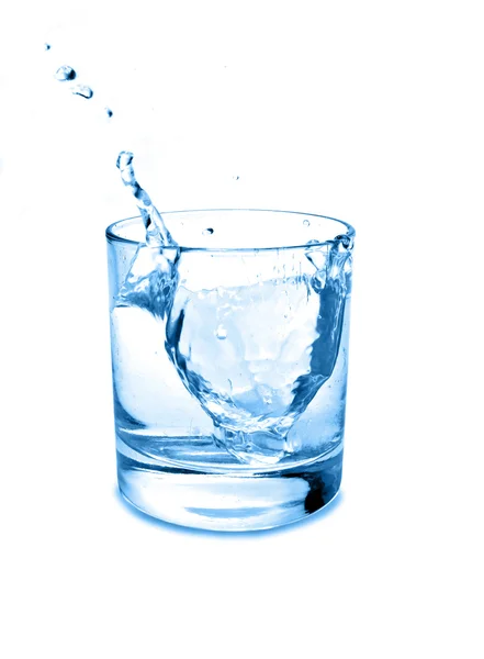 Glass of water and ice — Stock Photo, Image