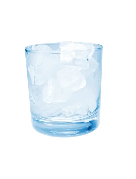 Glas Wasser und Eis — Stockfoto