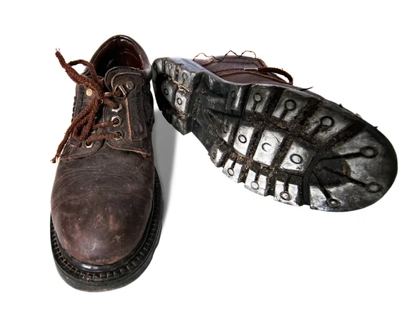 Old dirty boots — Stock Photo, Image