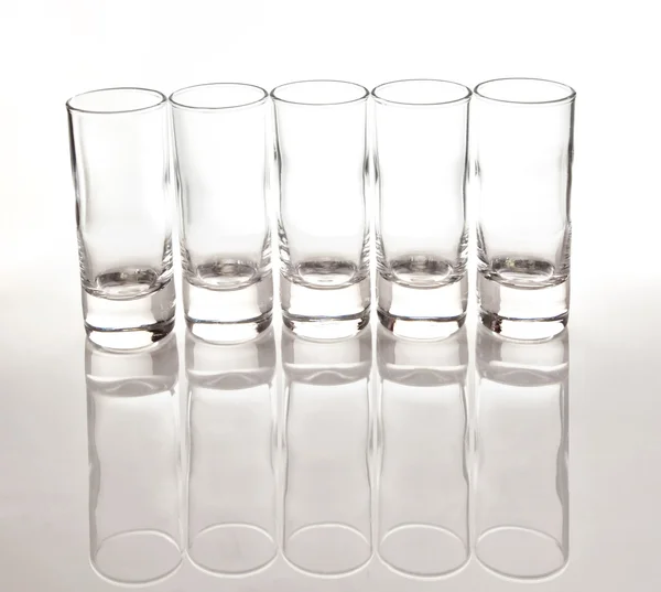 Glasögon för vodka — Stockfoto
