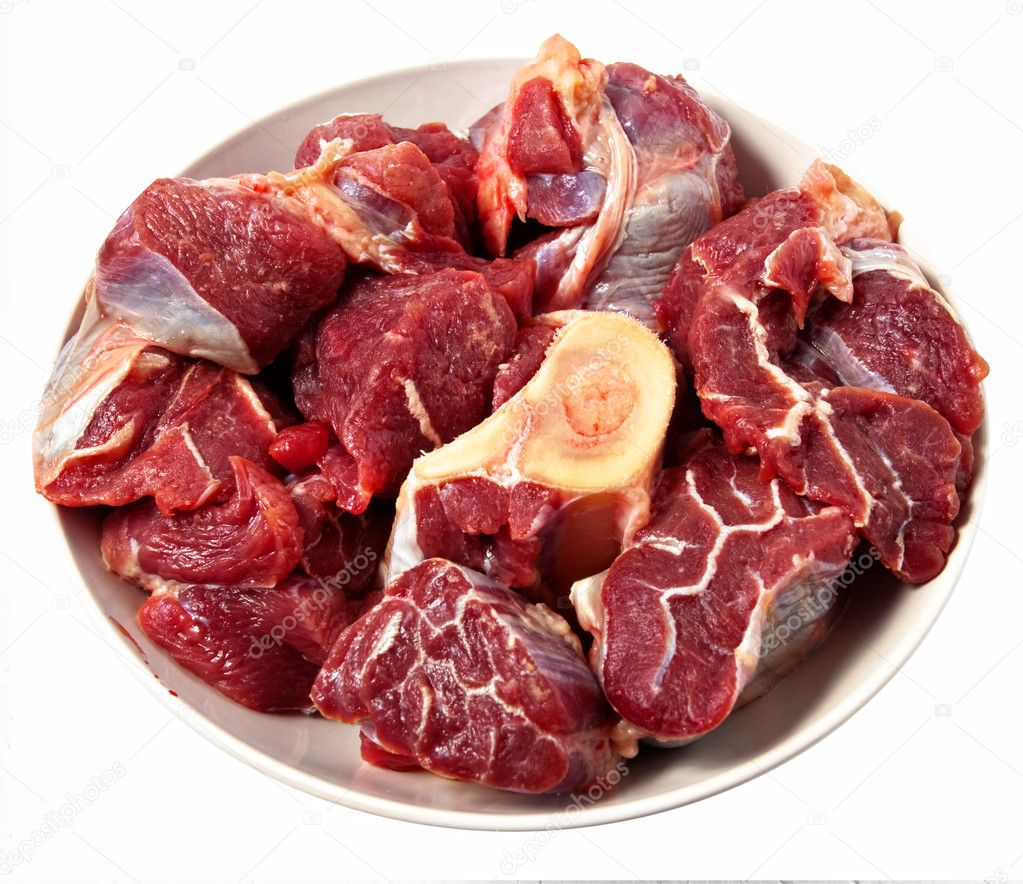 Red raw meat