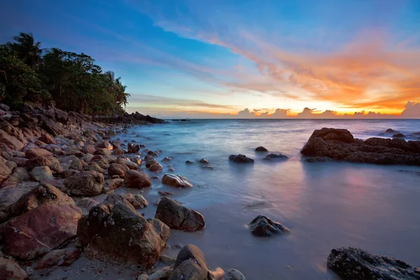 Красивих Тропічних Морських Захід Сонця Таїланд — стокове фото