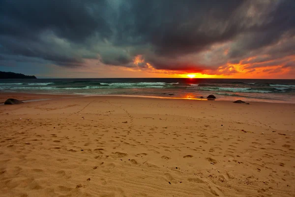 Tropical sea sunset — Stock Photo, Image