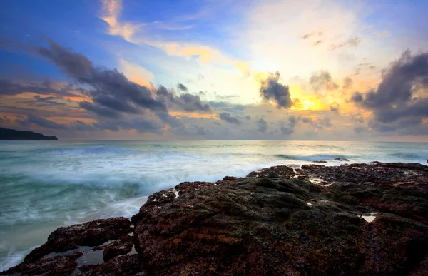 Красивый Тропический Морской Закат Таиланд — стоковое фото