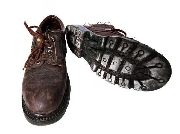 旧脏靴子 — 图库照片