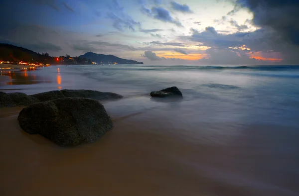 Renkli sunset Beach — Stok fotoğraf