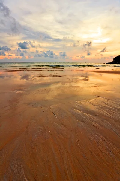 stock image Colorful sunset in the tropical sea. Thailand