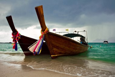 tropikal deniz tekne. Phi phi Adası. Tayland