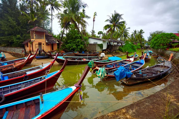 Thai boats near the beach — Stock Photo, Image