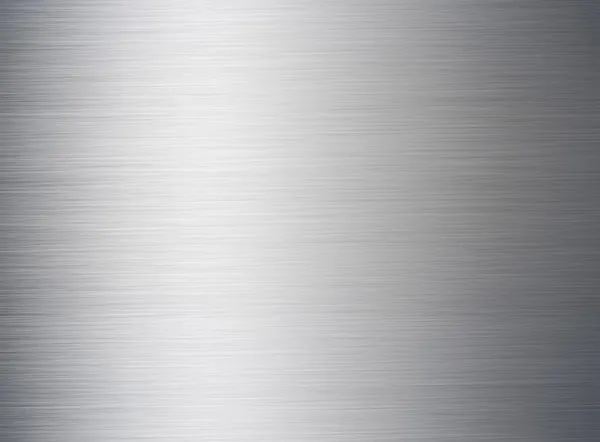 Gebürsteter silberner metallischer Hintergrund — Stockfoto