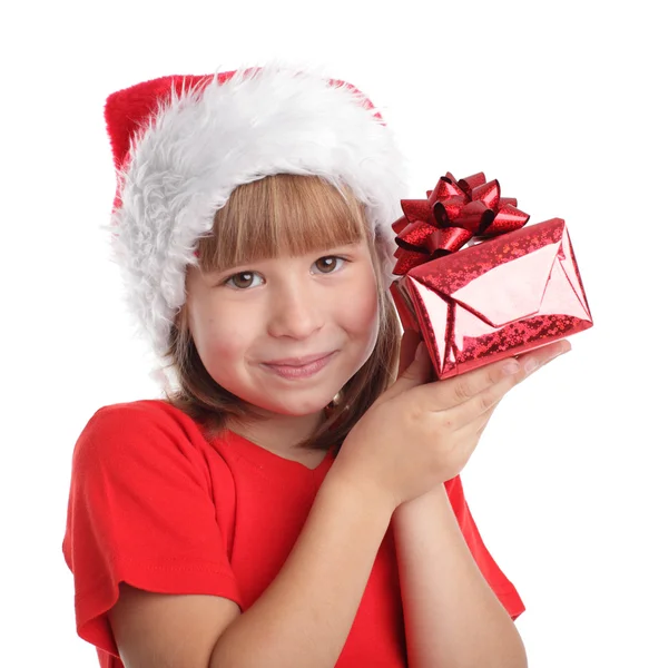Child whith gift — Stock Photo, Image