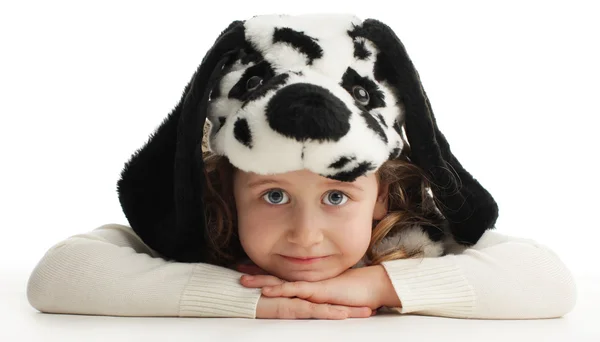 Litet Barn Kostymer Hund — Stockfoto