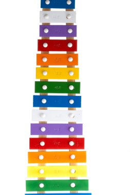 Xylophone in multi colours clipart
