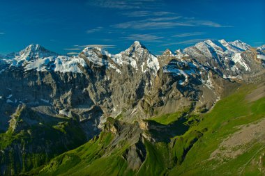 View from the Schilthorn mountain clipart
