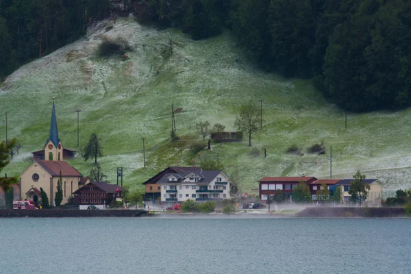Vista lateral de país en Suiza —  Fotos de Stock