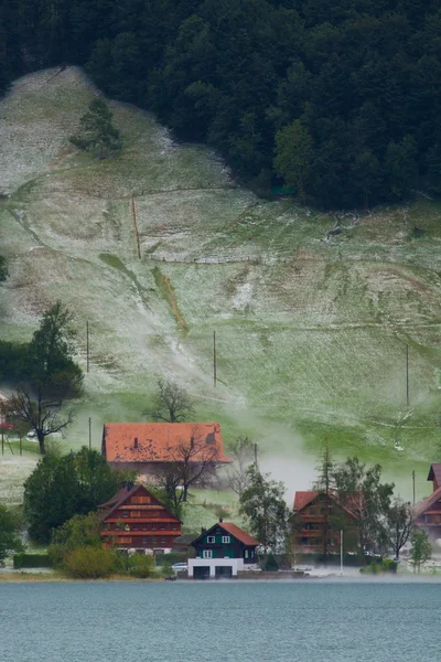 Land sidovy i Schweiz — Stockfoto