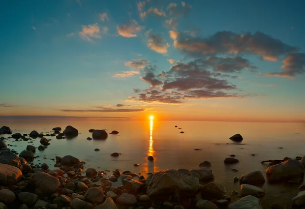 Sonnenuntergang Blick über die Ostsee — Stockfoto