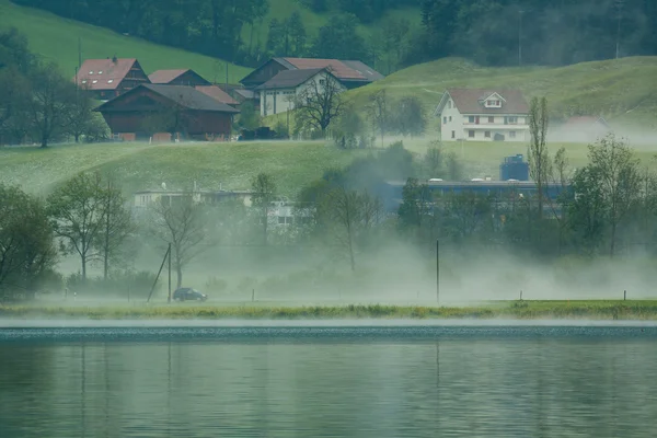 Land sidovy i Schweiz — Stockfoto