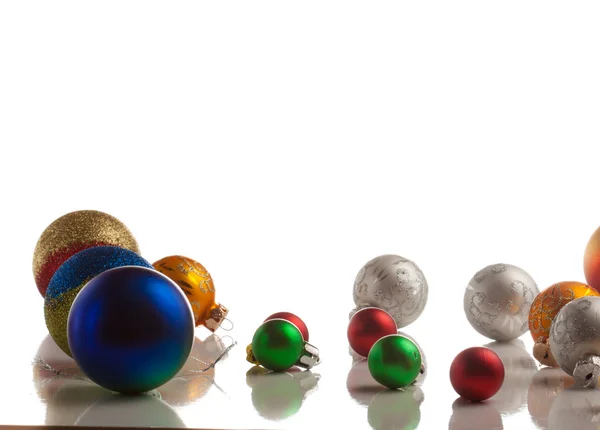 Bolas de Natal isolado — Fotografia de Stock