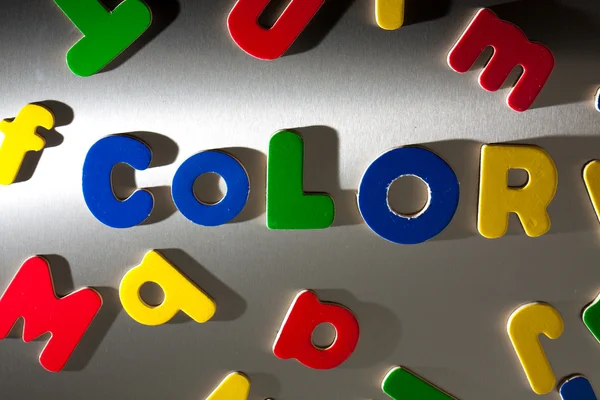 Farbbuchstaben — Stockfoto