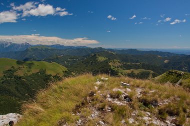 Monte Generoso 'dan Lugano' ya ve İsviçre 'deki gölüne