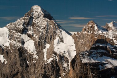 View from the Schilthorn mountain in Switzerland clipart