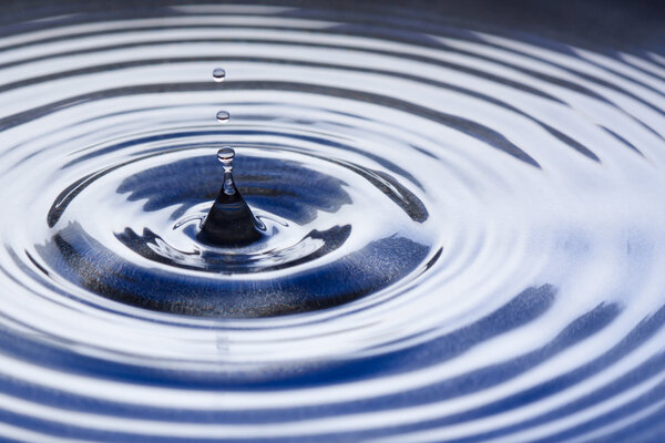 Water drop splashing