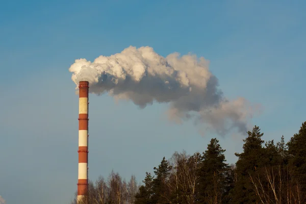 Smokestack föroreningar — Stockfoto
