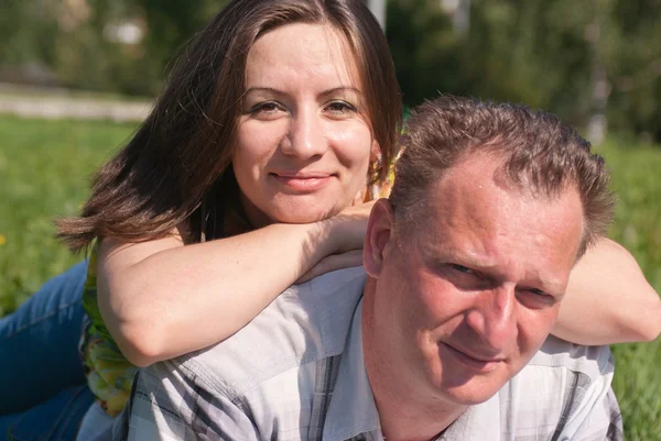 Portret szczęśliwy mąż i żona Obrazek Stockowy