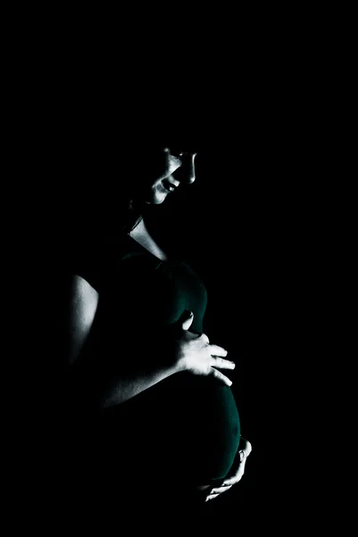 美しい妊娠中の女性の肖像画 — ストック写真
