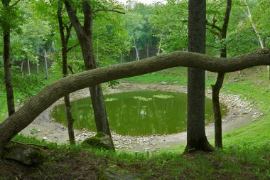 Kaali Lake. Saaremaa, Estonia clipart