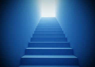 Blue Staircase clipart