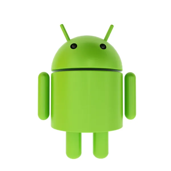 Caricatura androide verde 3D — Foto de Stock