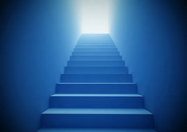 Blue Staircase — Stock Photo, Image